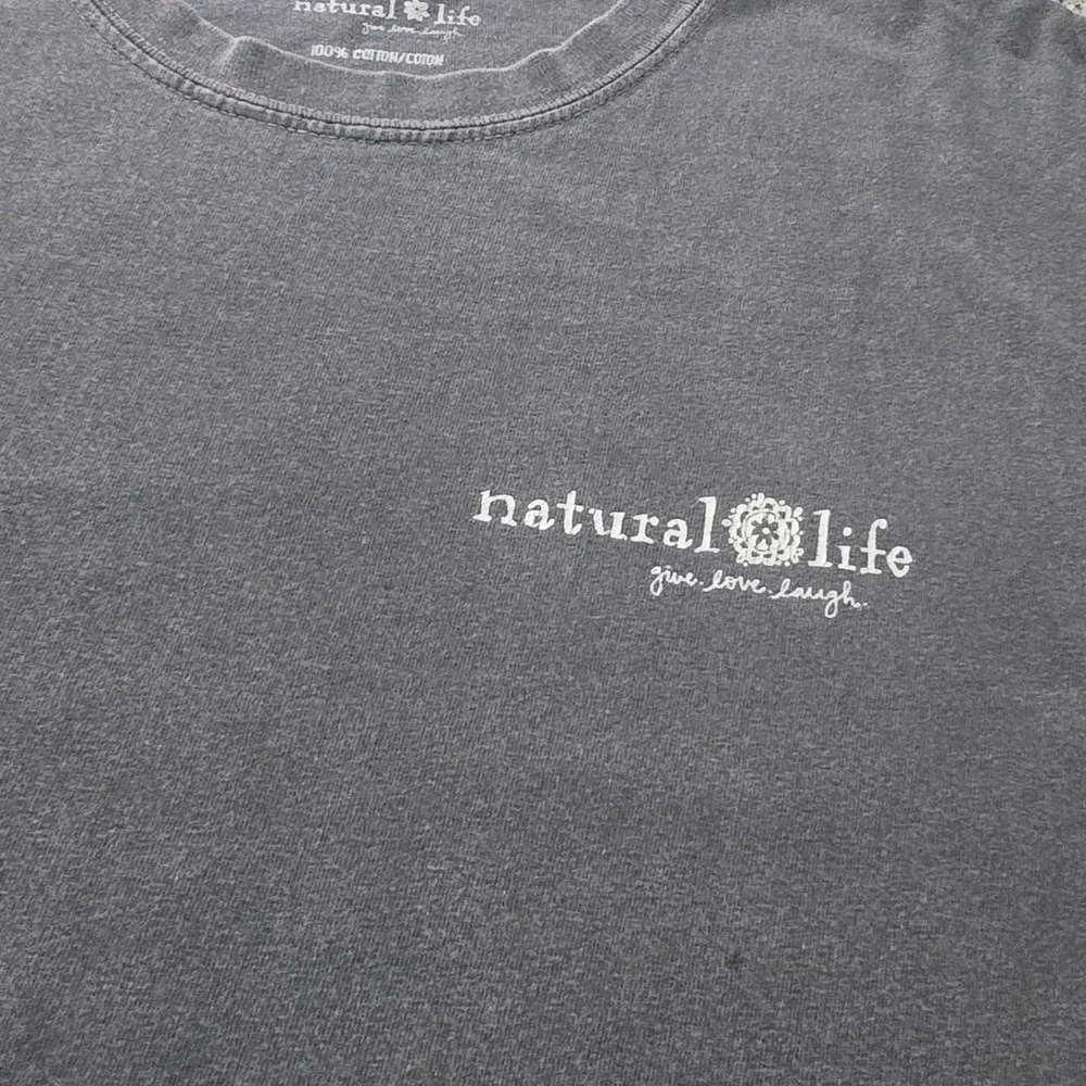Natural Life Womens Kindness Matters Floral Graphic T-Shirt Gray Large - Picture 4 of 7